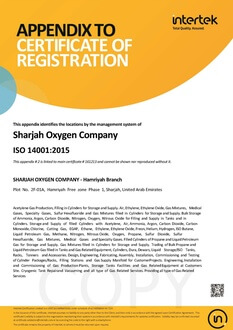 HFZ_14001 Certificate