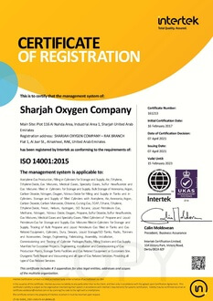 HO_14001 Certificate