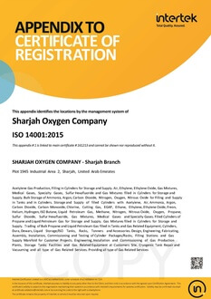 SHJ_14001 Certificate